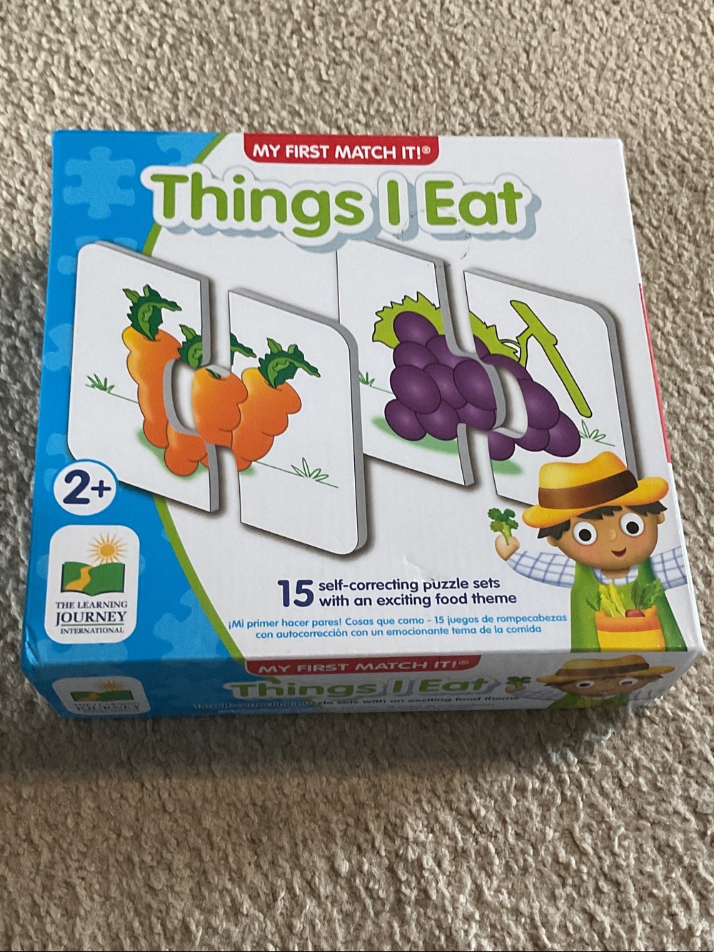Puzzle/ TOY- My First Match it,  Things I eat,  2 yrs. and up